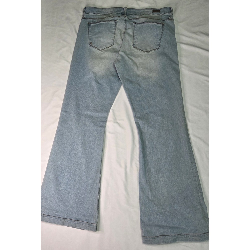 Kut From The Kloth Chrissy Flare Sz 16 Light Wash Western Boho Festival Stretch - Picture 8 of 8